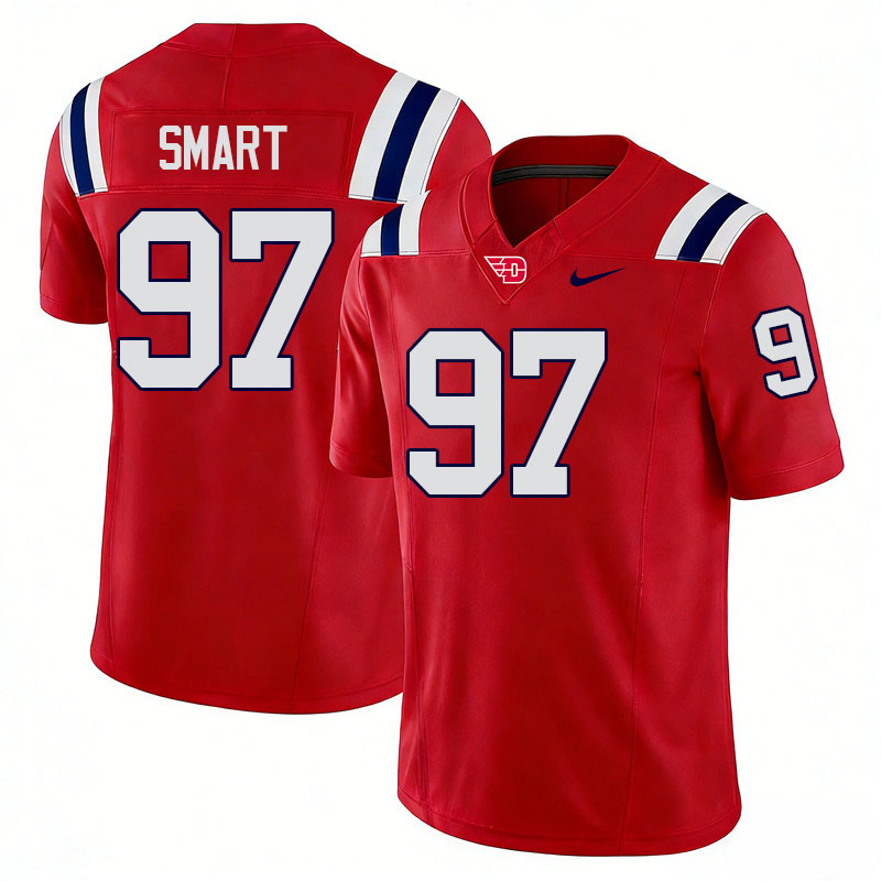 Dayton Flyers #97 Robby Smart College Football Jerseys,Uniforms-Red